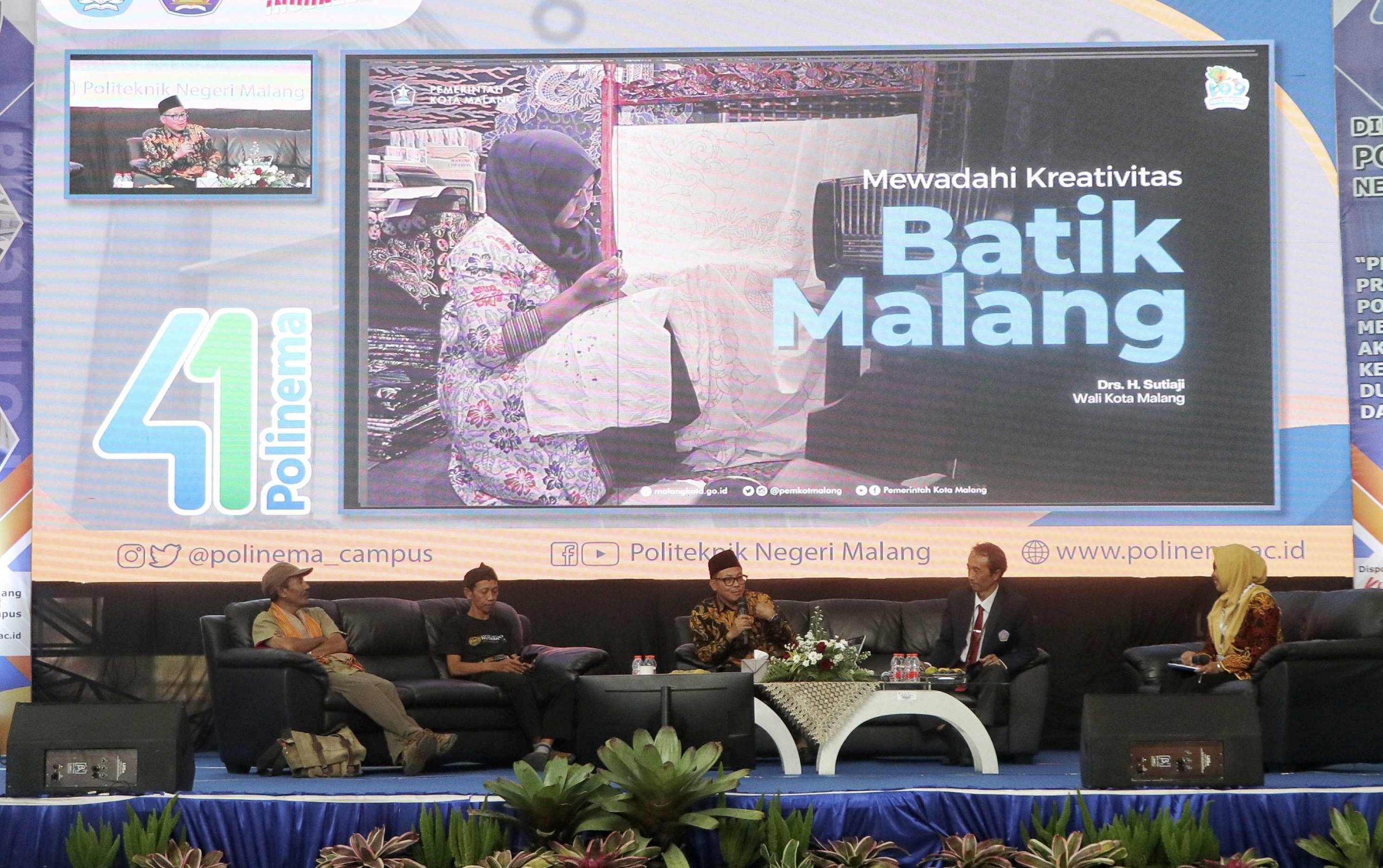 Talkshow mengangkat potensi Batik Saman. (Foto: Ist /reportasemalang)