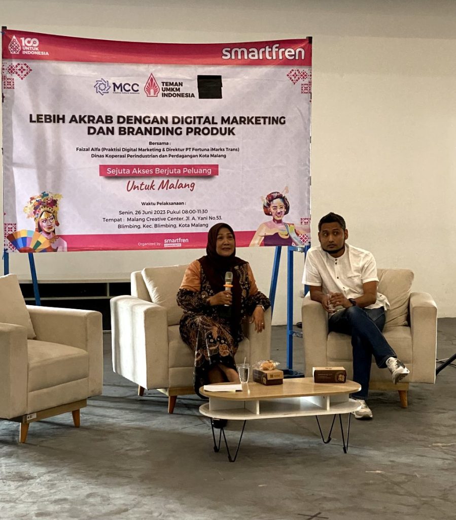 Bincang pengembangan UMKM dan literasi digital. (Foto:ist/reportasemalang)