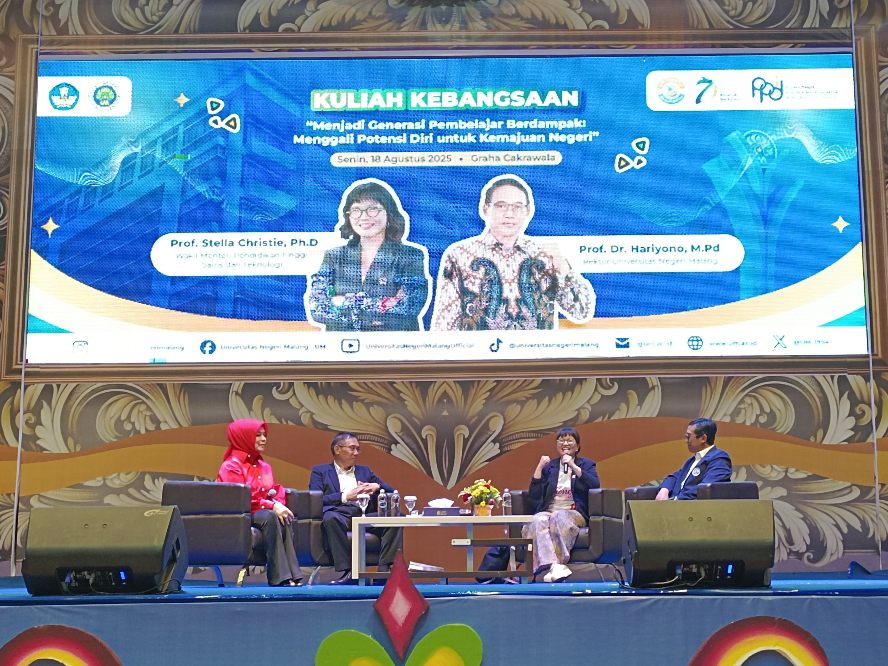 Hadir di PKKMB UM, Wamen Diktisaintek Dorong Mahasiswa Aktif Partisipasi Riset