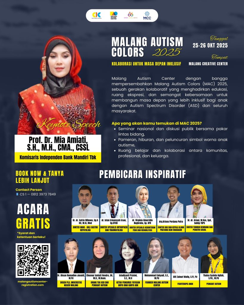 Daftar Segera, Malang Autism Colors 2025 Hadirkan Ruang Edukasi dan Ekspresi untuk Anak dengan ASD