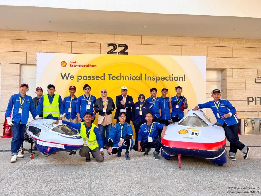 Harumkan Nama Indonesia, Semeru Team UM Borong Dua Gelar di Shell Eco-marathon Qatar 2026