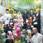 Terus Berbagi, Komunitas Aksara Tumapel Santuni Anak Yatim di Yayasan Al Amanah Bareng Raya