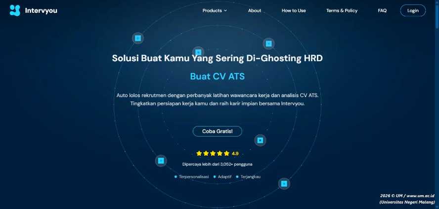 Mahasiswa UM Kembangkan Intervyou, Platform AI untuk Latihan Wawancara Kerja