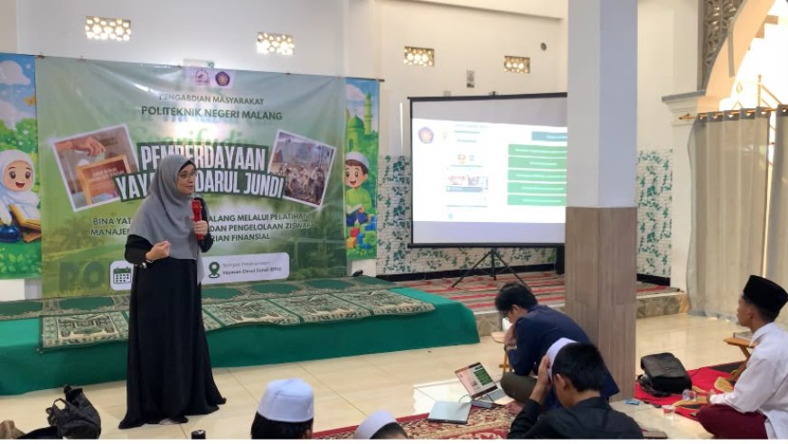 Polinema Dorong Yayasan Darul Jundi Mandiri Finansial lewat Pelatihan Pengelolaan ZISWAF